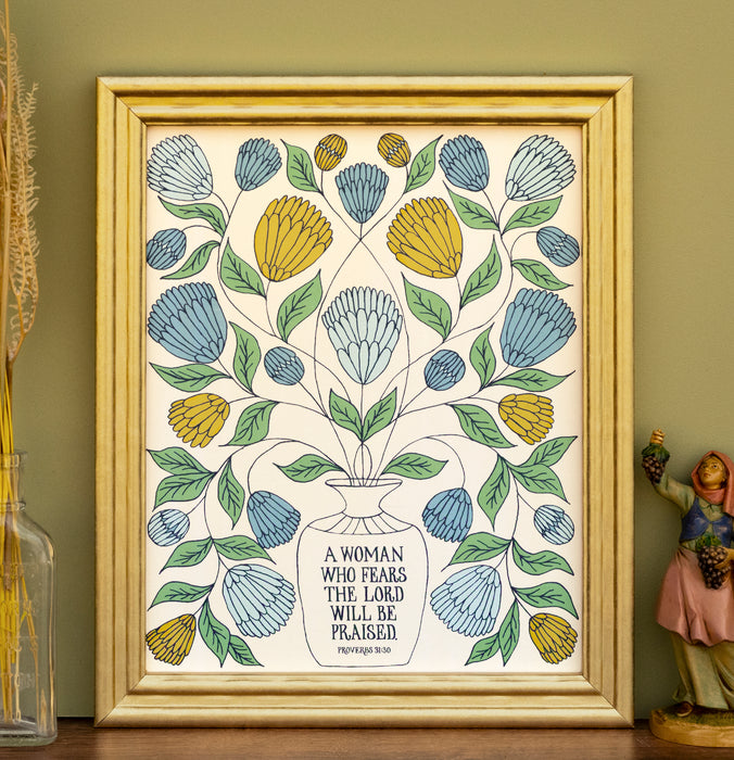 A Woman Who Fears Art Print