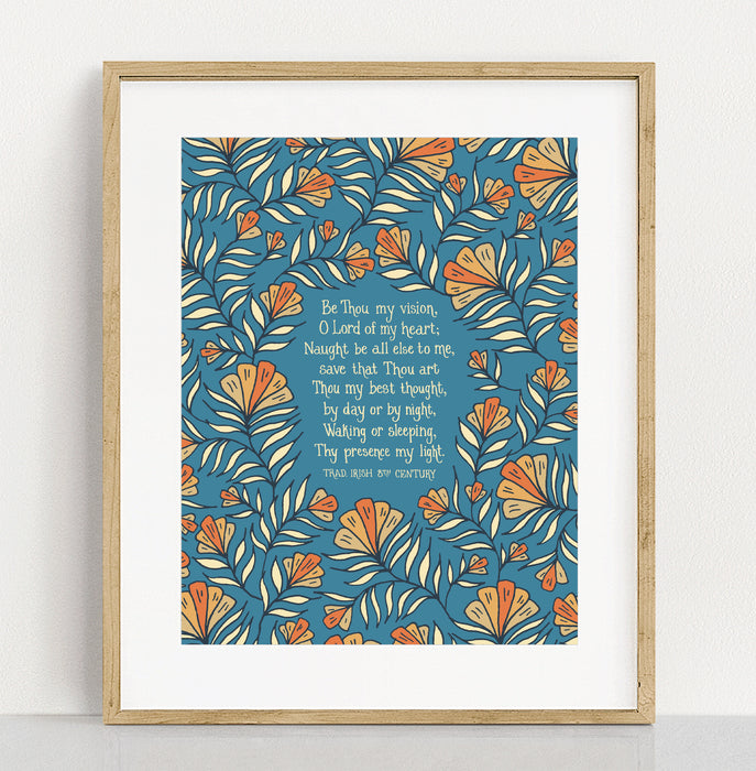 Be Thou My Vision Hymn Art Print - 11x14