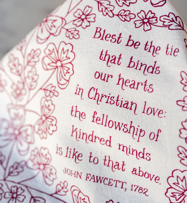 Blest Be the Tie Hymn Tea Towel