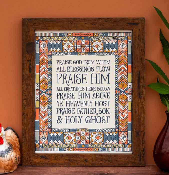 Doxology Hymn Art Print