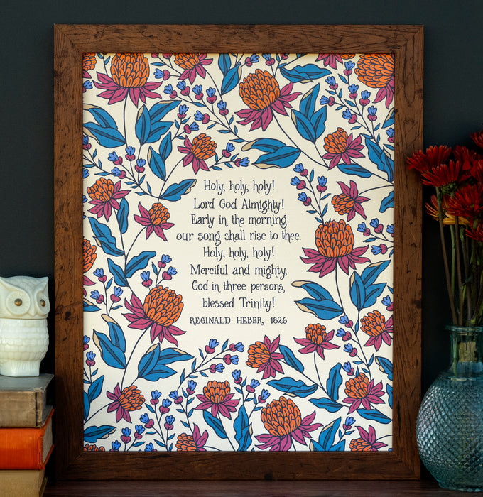 Holy, Holy, Holy! Hymn Art Print - 11x14