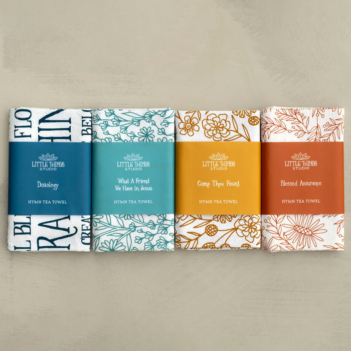 4 Hymn Tea Towels - Set 3