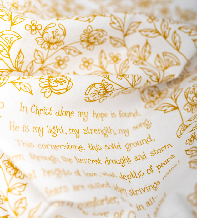 In Christ Alone Hymn Tea Towel