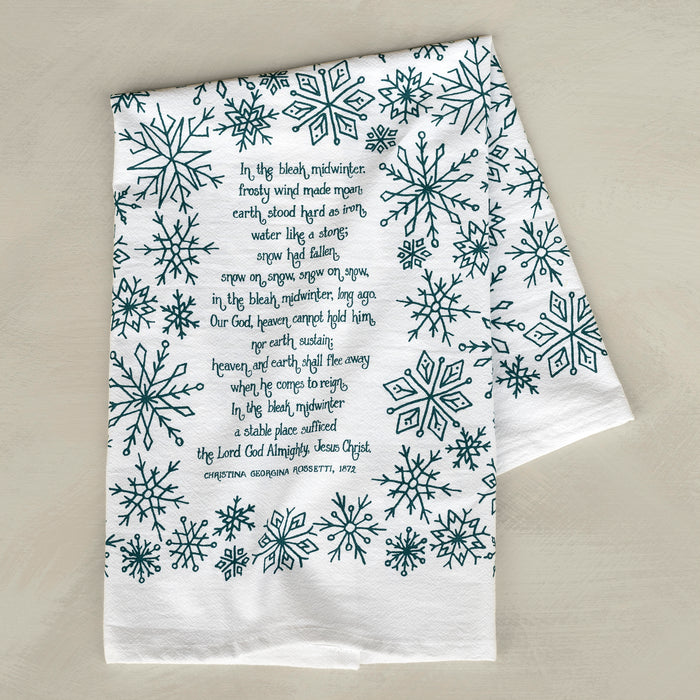 In the Bleak Midwinter Christmas Tea Towel