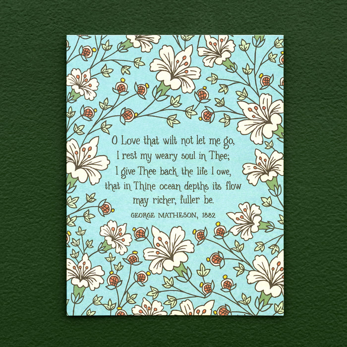 6 Hymn Greeting Cards - O Love That Wilt Not Let Me Go