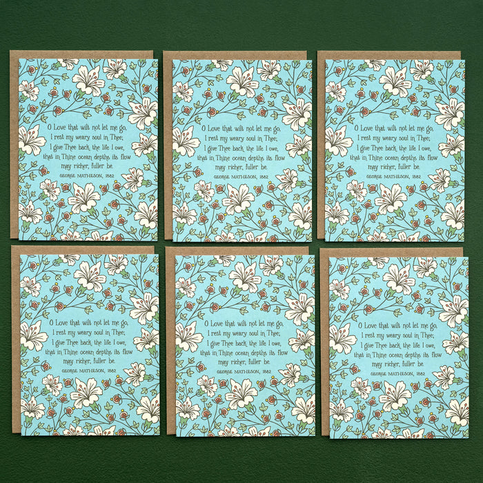 6 Hymn Greeting Cards - O Love That Wilt Not Let Me Go