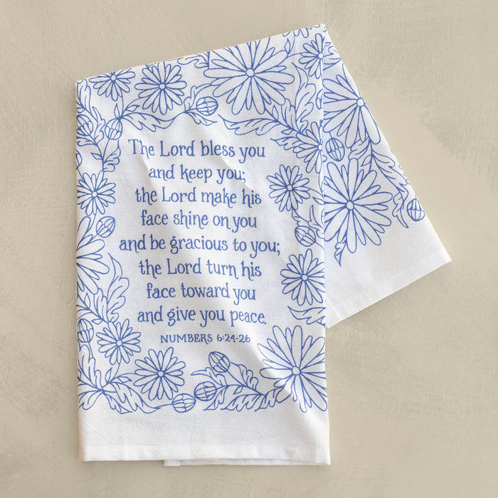 The Blessing Scripture Tea Towel — Numbers 6 NIV