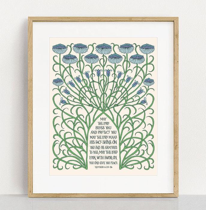 The Blessing Art Print - Numbers 6 (ESV) - 11x14