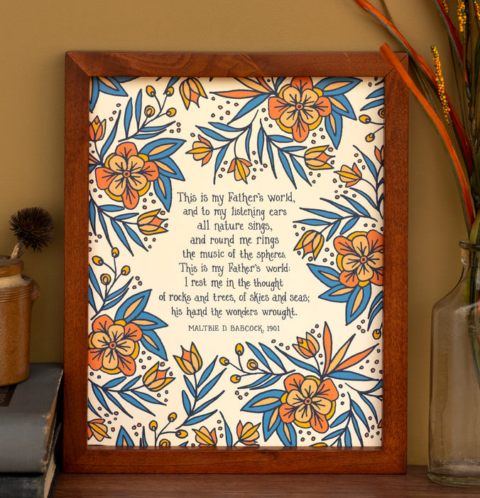 This is My Father's World Hymn Art Print - Cream
