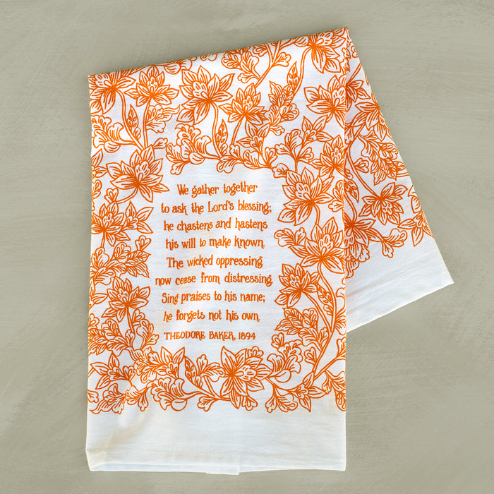 We Gather Together Hymn Tea Towel