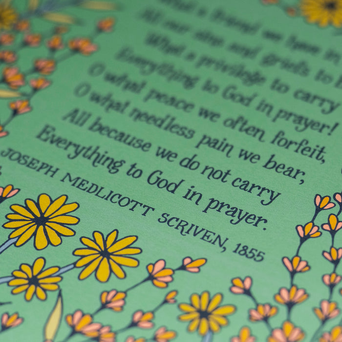 What a Friend We Have in Jesus Hymn Art Print