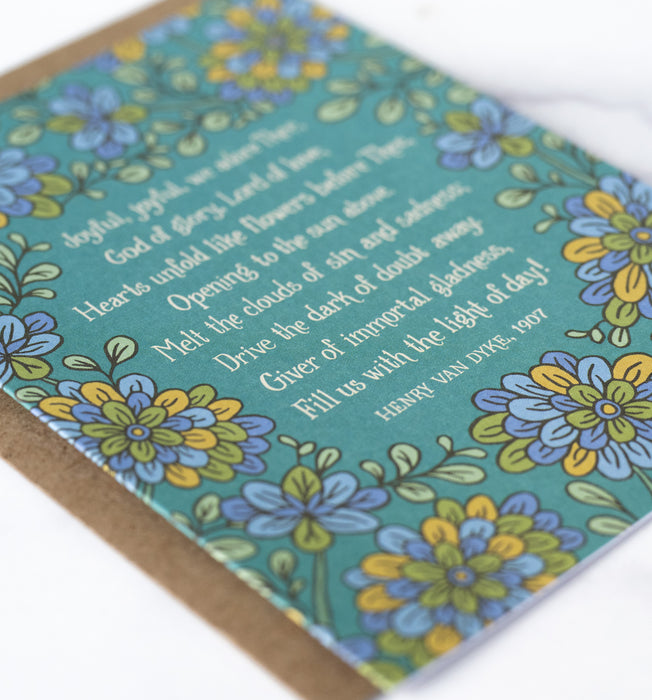 Joyful, Joyful, We Adore Thee Hymn Greeting Card