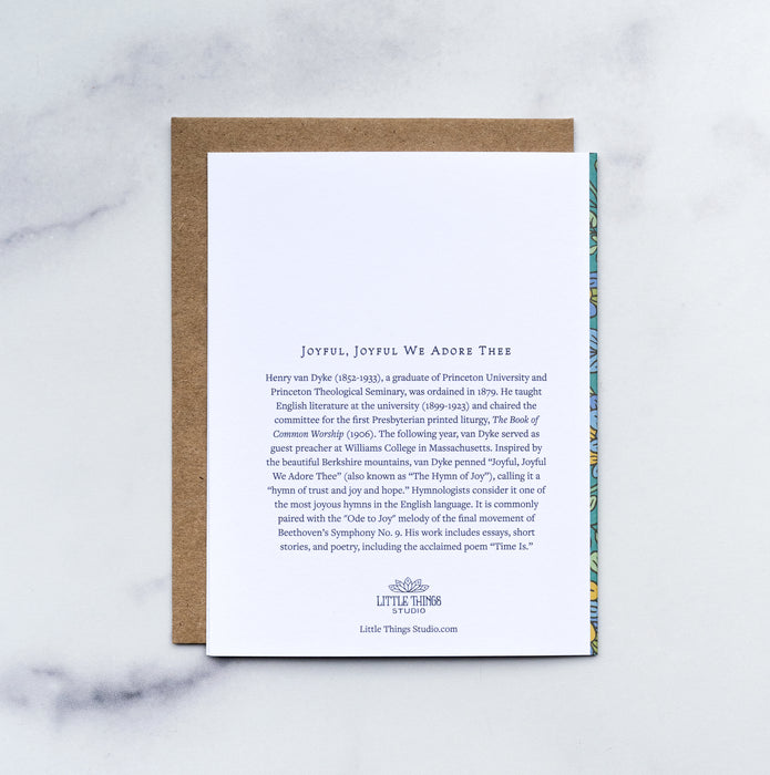 Joyful, Joyful, We Adore Thee Hymn Greeting Card