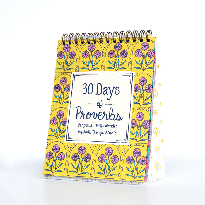 30 Days of Proverbs Perpetual Calendar — Vibrant