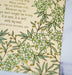 Floral detail of It is Well 11x14 Hymn Art Print light green floral surrounding the hand written hymn on a cream background closeup corner detail