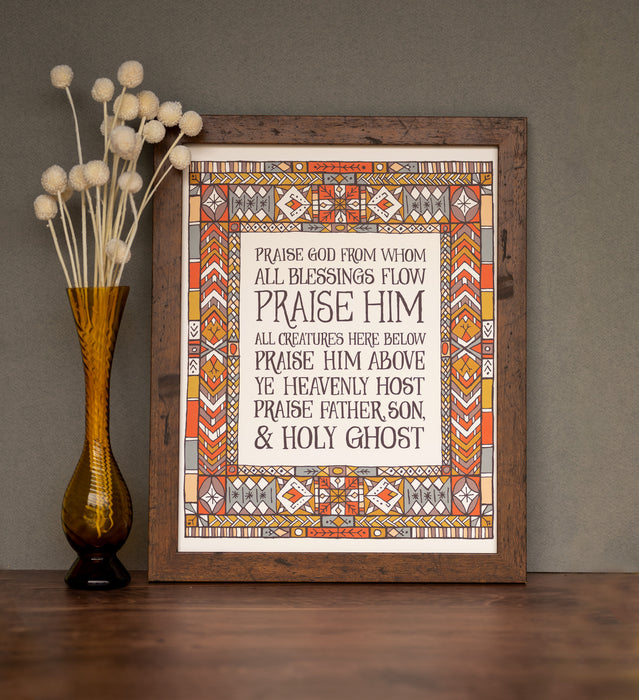 Doxology Hymn Art Print - 11x14