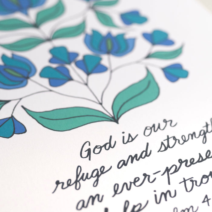 God Is Our Refuge Art Print