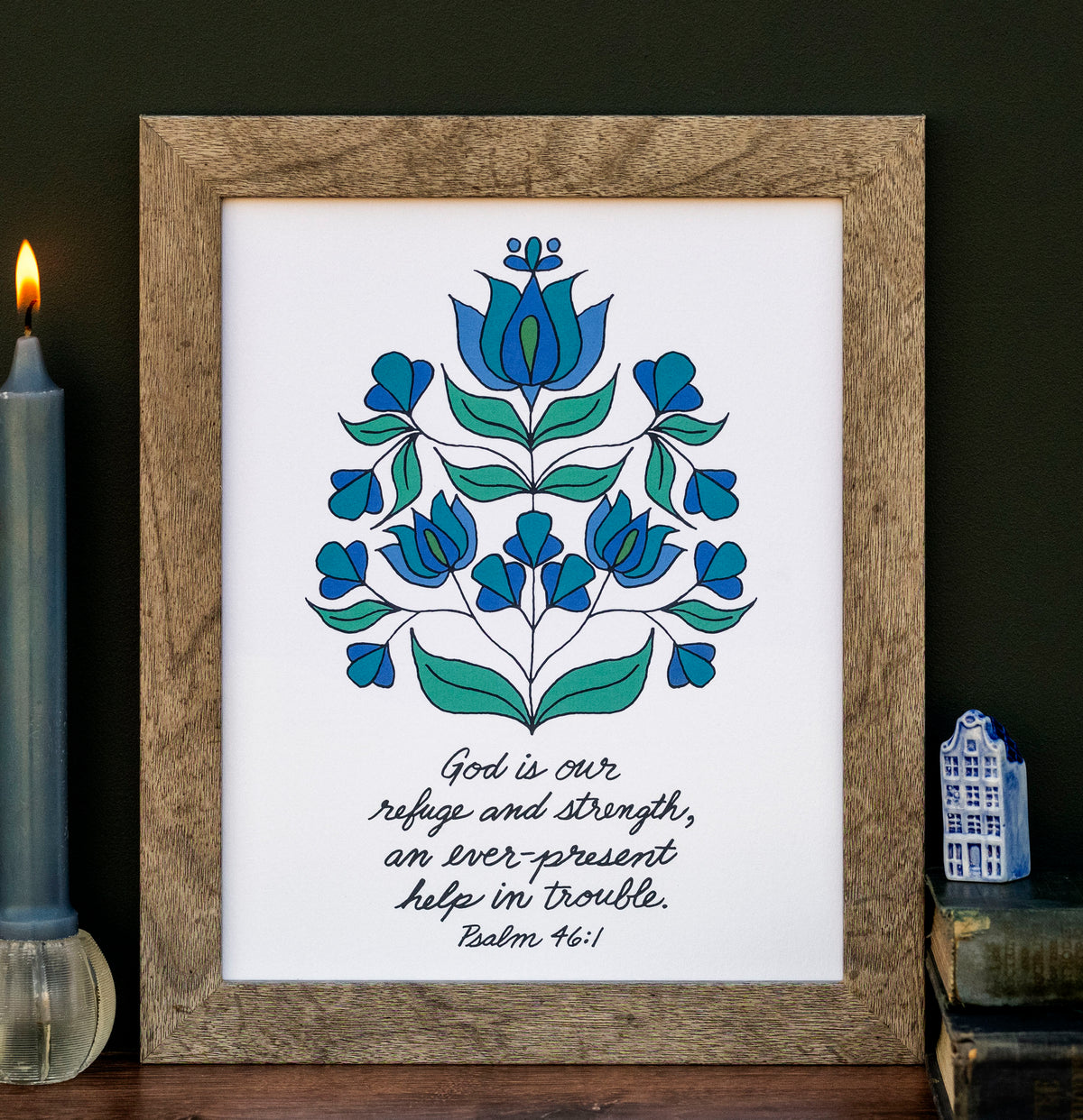 God Is Our Refuge Art Print — Little Things Studio Store