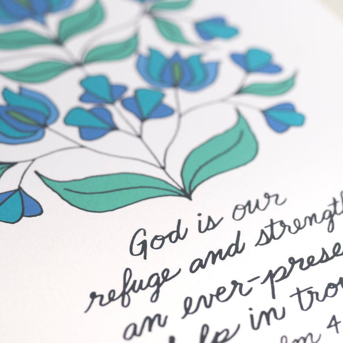 God Is Our Refuge Art Print