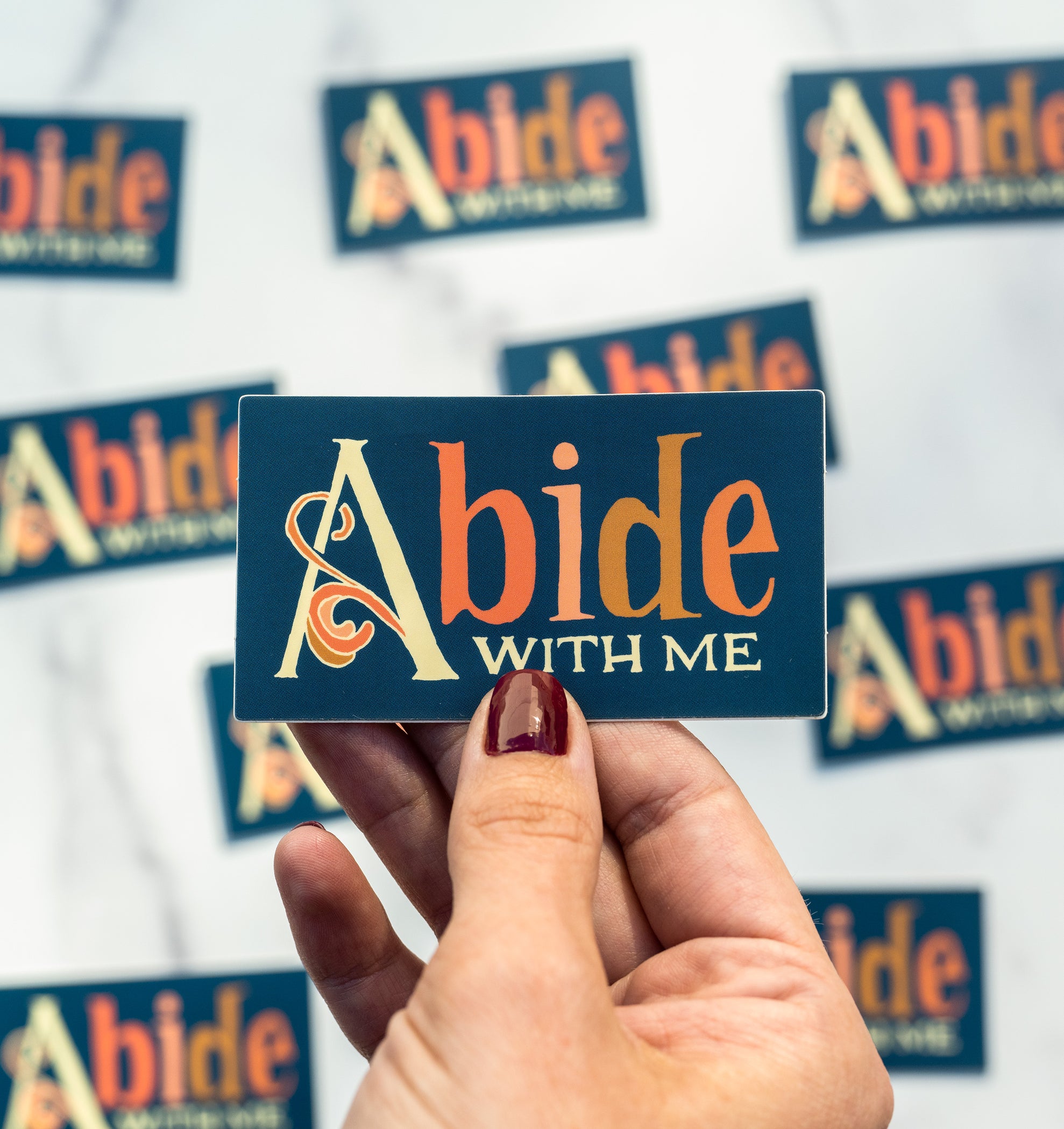 Abide With Me Hymn Sticker — Little Things Studio Store