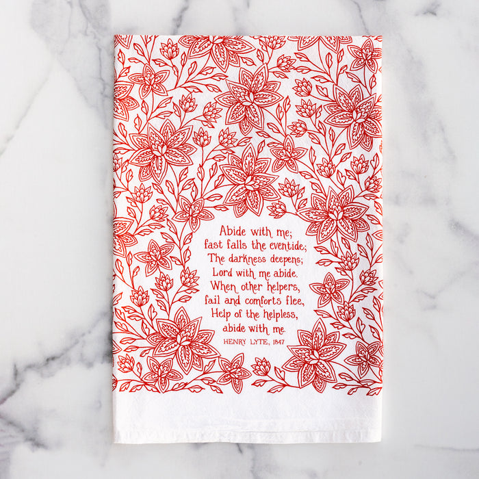 Abide With Me Hymn Tea Towel — 24"x20"