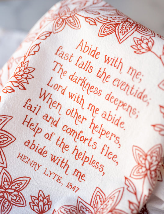 Abide With Me Hymn Tea Towel — 24"x20"