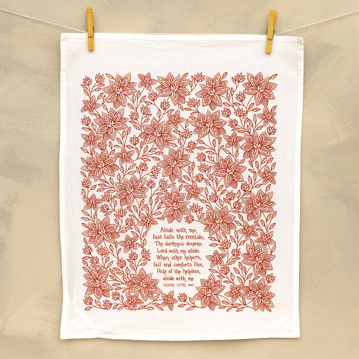 Abide With Me Hymn Tea Towel — 24"x20"