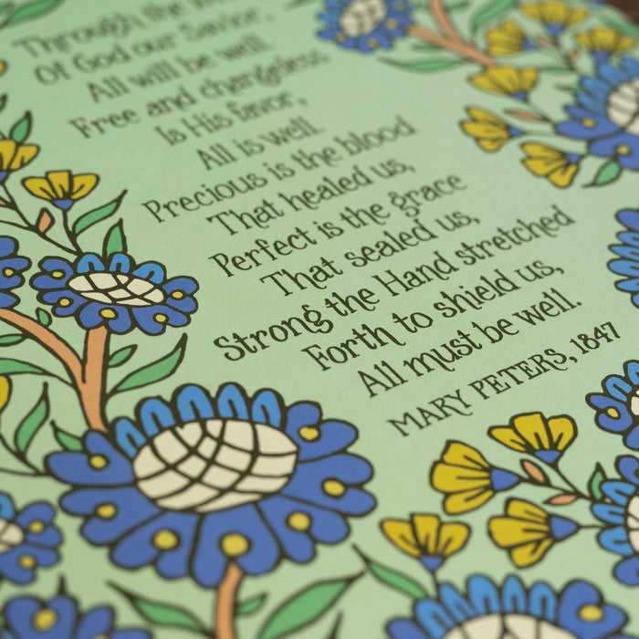 All Is Well Hymn Art Print