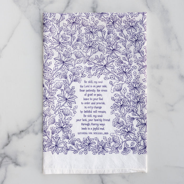 Be Still My Soul Hymn Tea Towel — 24"x20"