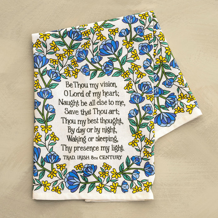 Be Thou My Vision Hymn Tea Towel - Full Color