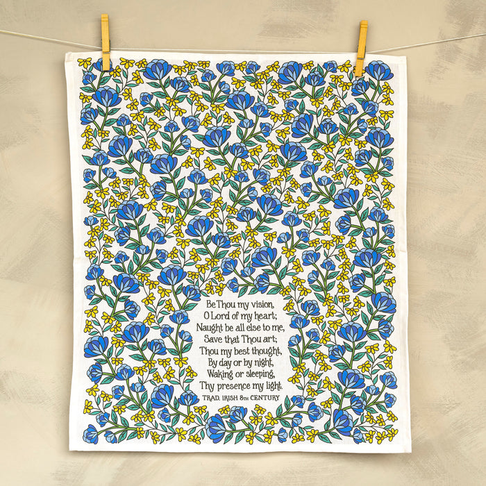 Be Thou My Vision Hymn Tea Towel - Full Color