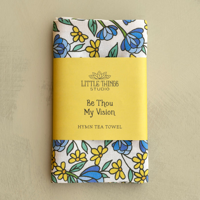 Be Thou My Vision Hymn Tea Towel - Full Color