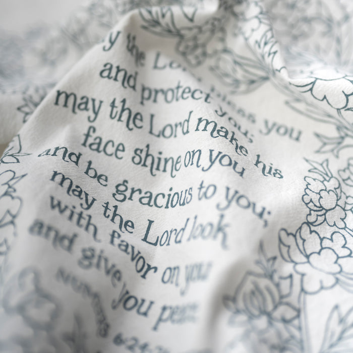 The Blessing Scripture Tea Towel — 24"x20" — CSB