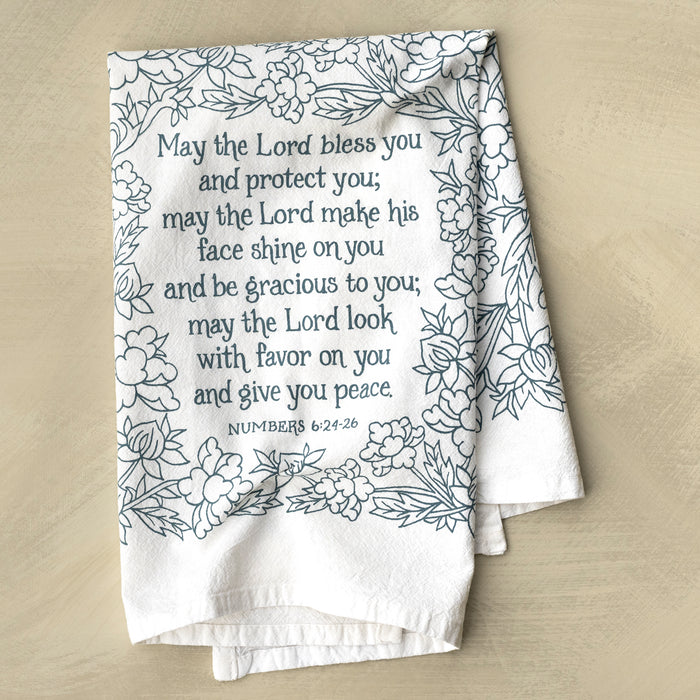 The Blessing Scripture Tea Towel — 24"x20" — CSB