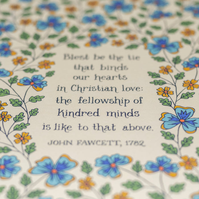 Blest Be the Tie Hymn Art Print