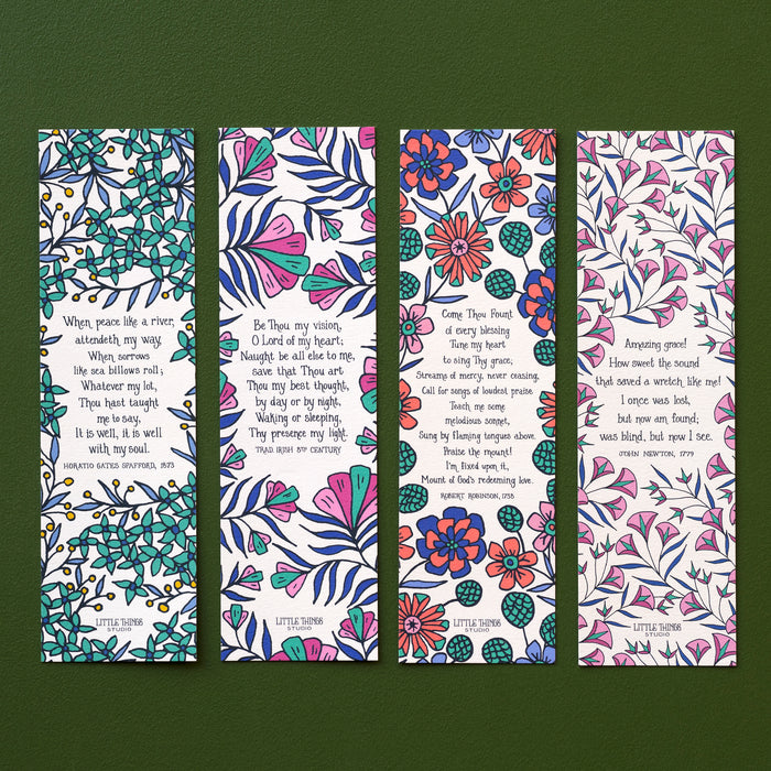 4 Hymn Bookmarks - Set One