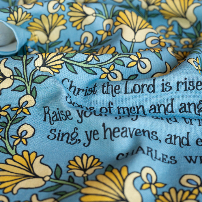Christ The Lord Is Risen Today  Hymn Tea Towel - Full Color