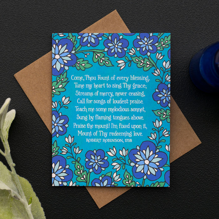 Come Thou Fount Hymn Greeting Card