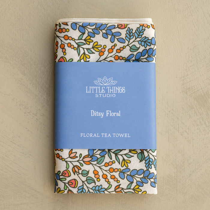 Floral Ditsy Tea Towel - Full Color