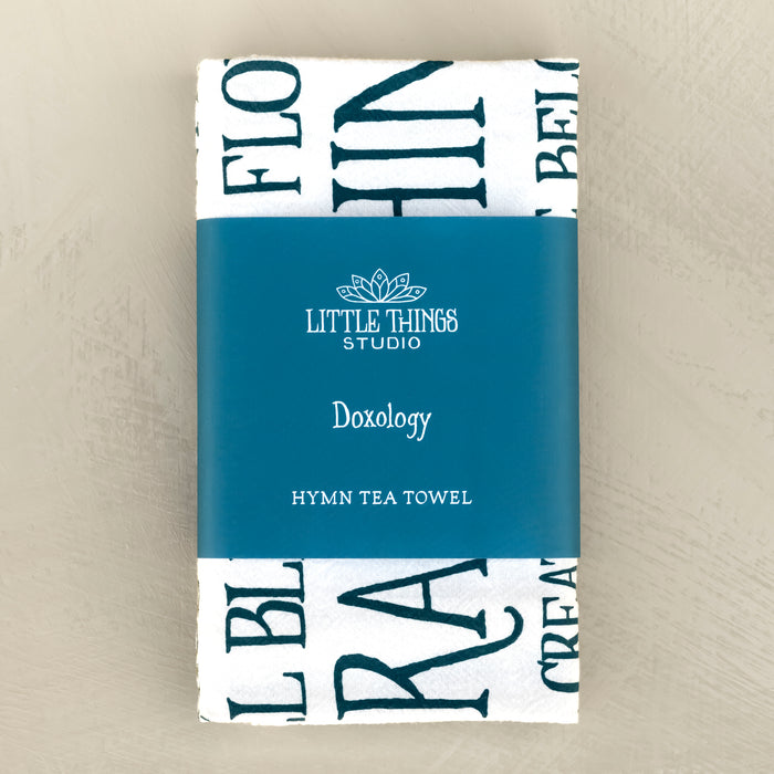 Doxology Hymn Tea Towel — 24"x20"