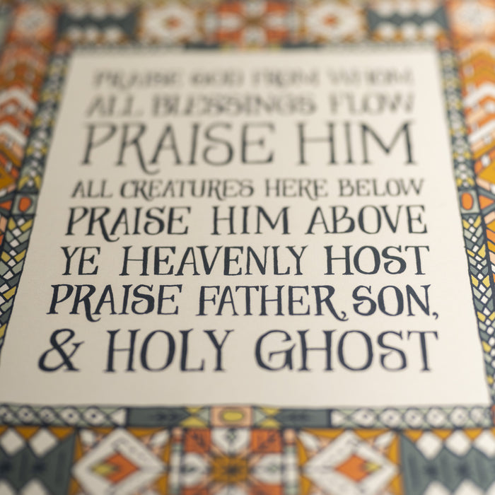 Doxology Hymn Art Print — Soft