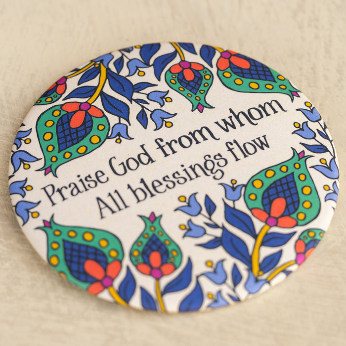 4 Round Hymn Magnets - Set #4