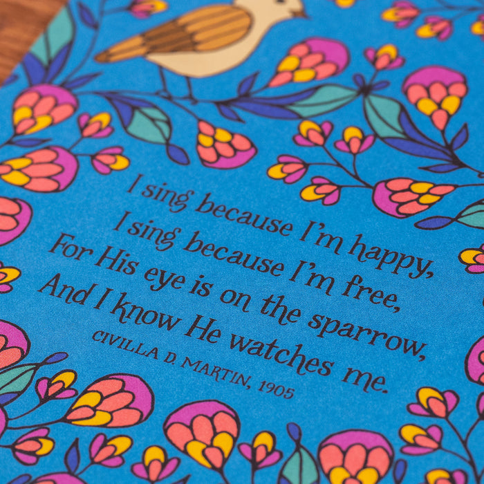 His Eye On The Sparrow Greeting Card
