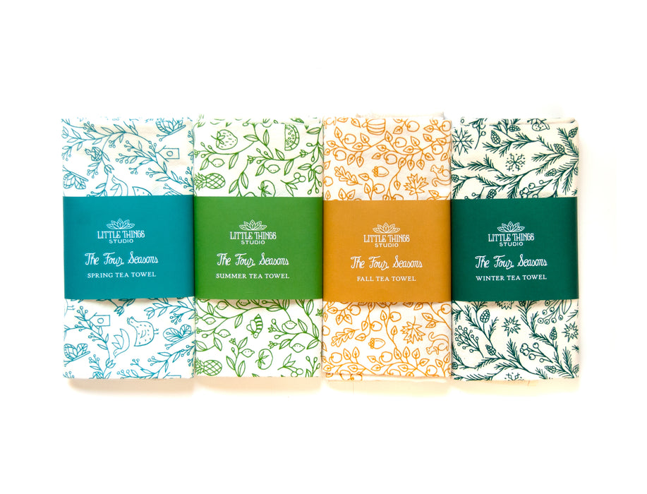 The Four Seasons Tea Towel - Spring