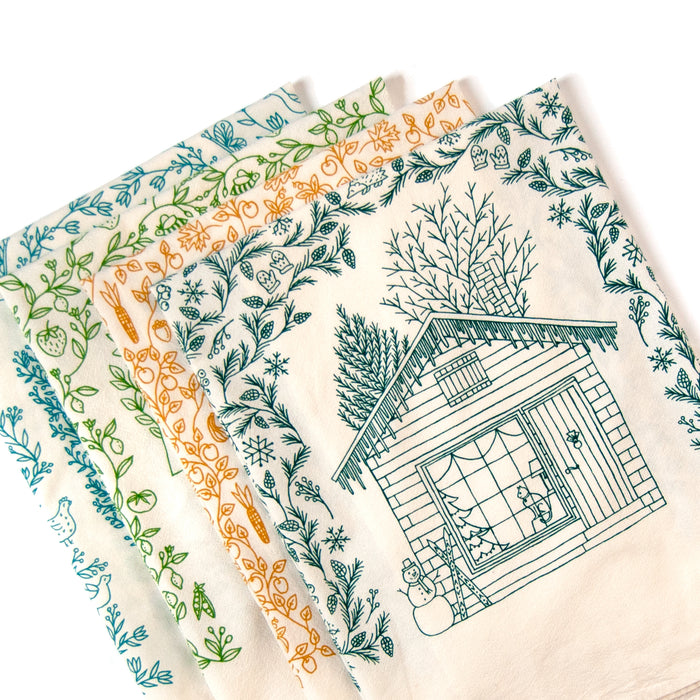 The Four Seasons Tea Towel - Summer