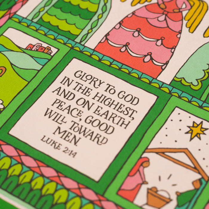 Glory To God Christmas Art Print