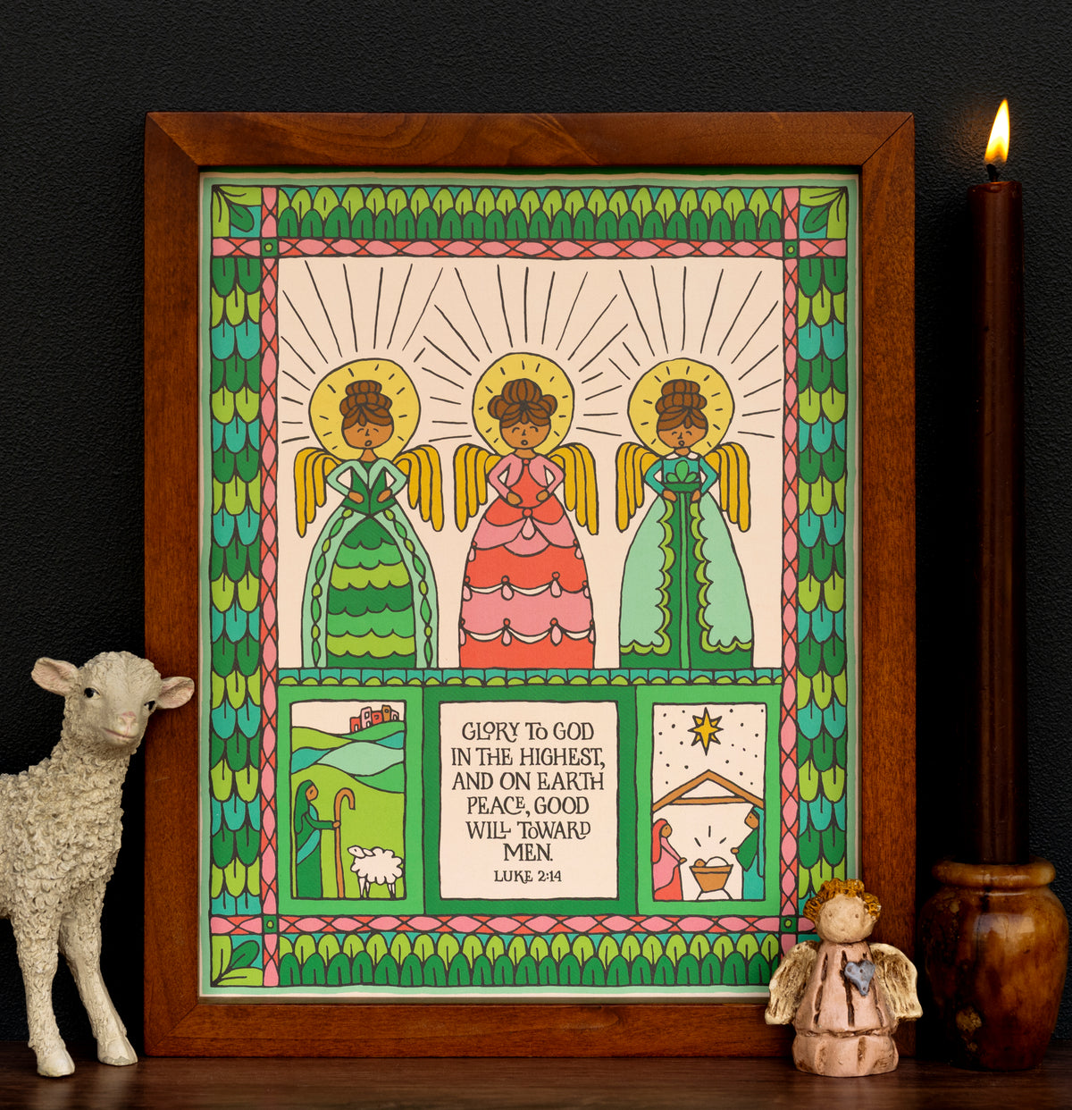 Seconds - Glory To God Christmas Art Print — Little Things Studio Store