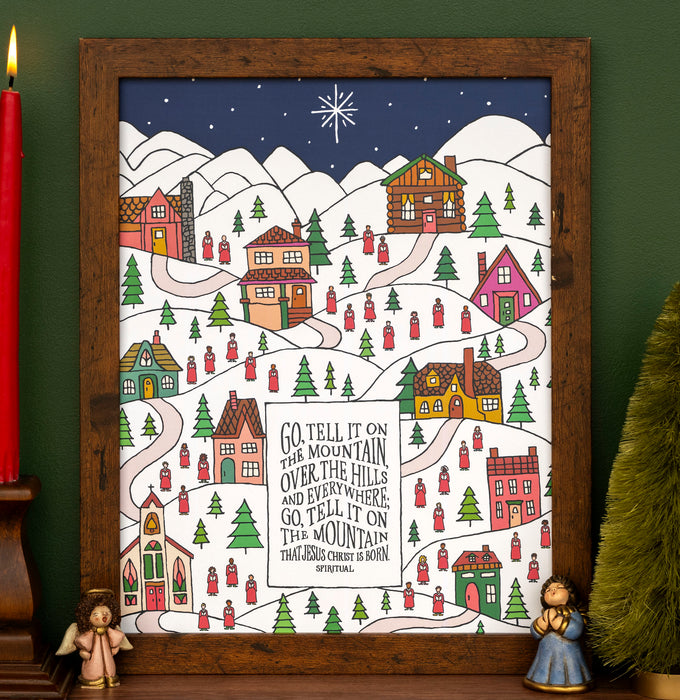 Go Tell It On The Mountain Art Print 11x14