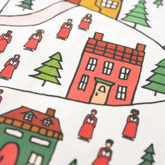 Go Tell It On The Mountain Christmas Tea Towel - Full Color