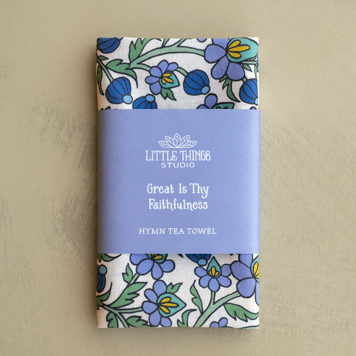Great is Thy Faithfulness - Full Color - Blue Blossom